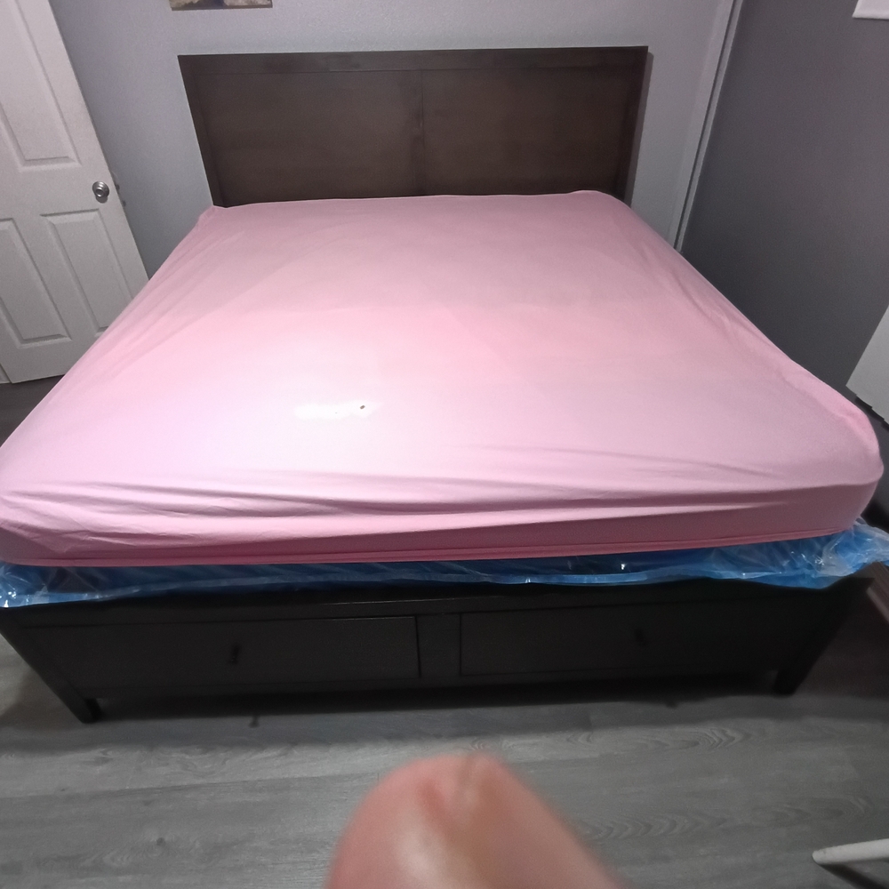 Pink Fitted Sheet for Home Bedding California King